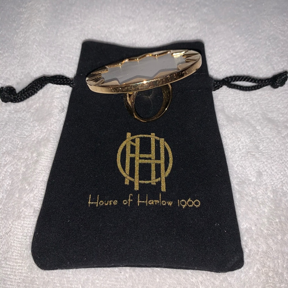 White, Original House of Harlow 1960 Sunburst Ring - Picture 4 of 5